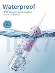 Oral Irrigator Portable Water Flosser Rechargeable 3 Modes Cordless Dental Water Jet For Cleaning Teeth Suitable For Travel And Home Purple