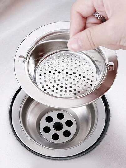 宽边水槽过滤沥水器不锈钢水槽过滤网厨房水槽防堵塞水槽水槽排水下水道毛发过滤器