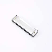 1 pieza Armónica de blues profesional diatónica de 10 orificios de metal, adecuada para principiantes - Ver 11