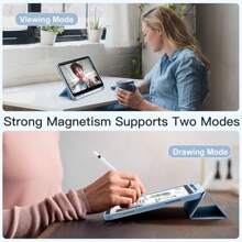 IPad Tablet Case Compatible With IPad (A16) 11th Generation Case 11 Inch 2025, For IPad 10th Generation Case 10.9 Inch 2022 With Pencil Holder, Slim Trifold Stand Protective Cover With Soft TPU Back, Sky Blue