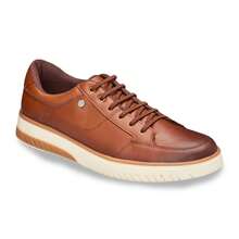 Men's Casual Sneakers With Stitching And Sole Details - Soft And Versatile - 駝色 - 查看 2