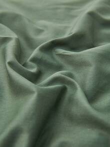 Bộ 2/3 món ga trải giường và vỏ gối màu trắng trơn hai mặt (1 ga trải giường và 1/2 vỏ gối), chất liệu thoáng khí, phù hợp cho mọi mùa, thiết kế hai màu, thích hợp cho phòng ngủ, phòng khách, đám cưới, ngày Valentine, ký túc xá, trường học và các dịp khác. - màu xanh lá - Xem 6