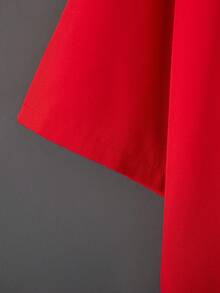 Retro Loose Solid Color Versatile Kimono Cover Up, Chinese Style Hanfu Inspired Anime Cosplay Outerwear, Beach Cover-Up, Sun Protection