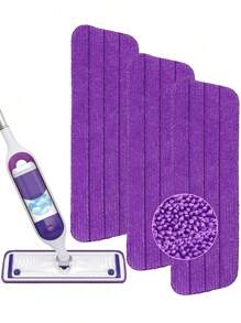 1/3/6Pcs Reusable Mop Pads For PowerMop, Wood Floor Pads Microfiber Mop Replacement Refills Machine Washable For All Floor Surfaces