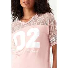 SELECT Nude Pink Lace Sporty Tee - Baby Pink - View 4