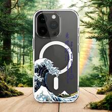 Funda para teléfono resistente a golpes, con carga inalámbrica magnética, de acrílico. Compatible con 16 Pro, 16 Plus y versiones anteriores. - transparente - Ver 5