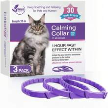 3/4 Pack Calming Cat Collar, Effectively Relieves Anxiety And Stress, Releases Pheromones To Keep Cats Calm And Relaxed, Comfortable, Adjustable Size Suitable For Small, Medium, Large Cats And Kittens - Redwood - View 11
