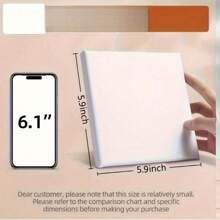 3 tele bianche da 6x6 pollici in materiale di lino, perfette per pittura ad olio e acrilica, adatte da principianti a professionisti, dimensione piccola 20x20cm, ben tese, adatte per forniture artistiche e per il ritorno a scuola.