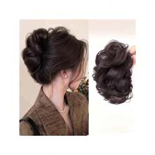 قطعة واحدة صانع كعكة الشعر المضفر من الألياف الاصطناعية للنساء، مشبك كلو كعكة الشعر المضفرة ذات التاج العالي، مشبك شعر صناعي للسوالف، اكسسوار شعر كعكة شعر فلوفي، مشبك شعر اصطناعي للاستخدام اليومي، مناسب لجميع مواسم اكسسوارات الشعر للنساء، مشابك شعر أنيقة للخريف والشتاء للملابس العطلات