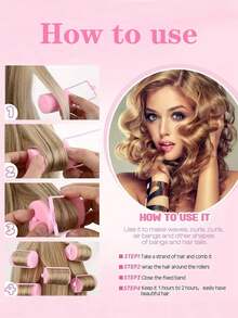 14个/10个海绵卷发器，大/中/小号柔软泡沫卷发器，适用于打造波浪发型，舒适睡眠卷发器，美发造型工具，卷发器，卷发梳，卷发棒，卷发产品，卷发器，卷发卷发器，卷发工具，卷发棒，卷发，无热卷发，无热卷发，卷发器，理发师，卷发器 - 彩色 - 查看 3