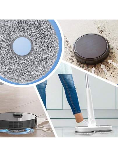 Microfibre Mop Pads Dreame L10s Ultra/ L10 L20 Pro Ultra Heat/ X40 Complete Xiao Mi X10+ X20+Robot Stofzuiger Cleaner, Reusable Washable Replacement view 8