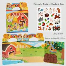 Reusable Sticker Books For Kids, 6 Sets Travel Removable Toddler Sticker Books For 3 4 5 Year Old Girls Boys Birthday Gifts Educational Learning Toys - Ocean & Zoo Animals