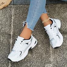 2025 New Women's Thick-Soled Dad Shoes, Soft Sole, Lightweight, Casual And Versatile. Multifunctional Breathable Mesh Running Sports Shoes With Shock-Absorbing Insoles, Wide Last Design, Thick Soles For Height, "Good-Looking But Rubbing Feet", Waterproof / Non-Slip Material, Dedicated To Outdoor Hiking Scenes.