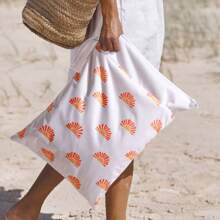 1 件太阳图案便携式储物袋，适用于沙漠徒步旅行和徒步旅行，适用于旅行储物袋、化妆包、化妆包、度假收纳袋、大容量化妆品收纳袋化妆盒，适用于口红、刷子、护肤品、手机、硬币、小物品，适用于家庭、礼物、度假和节日万圣节圣诞节多功能用途，波西米亚风