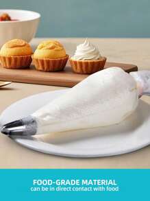 100pcs Disposable Piping Bags For Cake Decorating - Perfect For Icing, Frosting & Cookies - Essential Baking Tools & Kitchen Accessories - Piping Bag - View 4