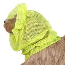 狗狗耳朵保护器 - 防蚊网罩，聚酯纤维，全耳覆盖，宠物美容配件，狗狗宠物用品，狗狗美容宠物狗夏季防蚊耳罩 - 浅蓝色网状，抗过敏原，抗寄生虫，狗狗耳朵安全罩，无过敏原覆盖 | 时尚狗狗罩 | 耐用狗狗罩，狗狗配件 - 彩色 - 查看 9