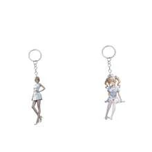 1 件亚克力 2D 钥匙扣，带有可爱的护士形状设计，防水、防刮、无毛刺、修剪整齐的圣诞礼物 - 彩色 - 查看 17