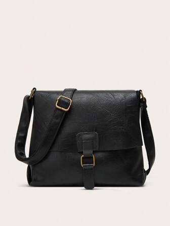 zijinling New Fashion Classic Versatile Women's Bag, Simple College Style Shoulder Bag, Casual Crossbody Bag