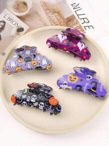 1pc Halloween Fashion, Funny And Unique, Grab The Back Of A Girl's Head With A Hair Claw, A Festive Hair Accessory Hair Accessories Fashion Claw Clips Ladies Hair Clamps Casual Hair Jaw Clip Autumn Accessories Festival Accessories Fall Hair Clips Winter Decor For Vacation Outfits Woman