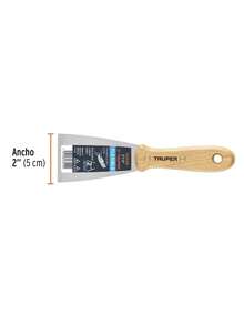 Espátula flexible 2" con mango de madera, Truper - Gris - Ver 3
