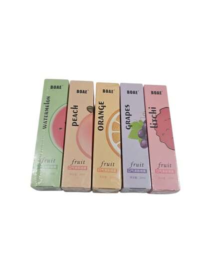 Kit de 5 spray bucal para el mal aliento Boae 20ml, frescura instantánea, sabores naturales, compacto y práctico para llevar en cualquier ocasión