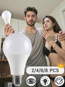 2/4/6/8Pcs LED Bulb E27 13W 220V LED Indoor Lighting Bulb High Brightness And Low Energy Consumption Living Room Home LED Light Bulbs - White - View 2