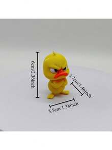 1pc 3D Printed Angry Duck Statue - Funny Duck Sculpture, Can Be Placed On Shelf Or Desk - Duck Desktop Decor - Perfect Cute Gift For Duck Lovers And Animal Decor Enthusiasts - Multicolor - View 12