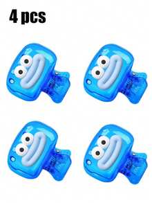 4个亮色旅行牙刷盒,配1个金属牙膏挤压器,透气设计,适合居家、宿舍和旅行使用 | 可爱的牙刷头收纳盒,适合浴室整理、大学必备、家庭旅行和返校季 | 塑料防水牙刷架,防尘收纳盒(红/蓝/白/绿) - 彩色 - 查看 14