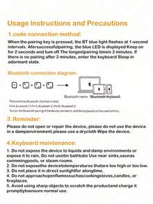 双折蓝牙键盘，兼容三大系统，超长续航，迷你便捷键盘，适用于笔记本电脑和手机办公使用 - 象牙白 - 查看 11