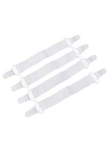 4pcs Adjustable Bed Sheet Fixers With Anti-Running Anti-Slip Buckles - Easy To Use Sofa And Tablecloth Clips With Adjustable Straps - White, , And Long-Lasting Household Essentials - Multicolor - View 15