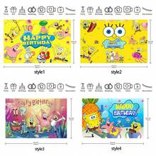 1 Tấm vải nền chụp ảnh chủ đề bọt biển SpongeBob SquarePants dùng cho tiệc sinh nhật, làm từ sợi polyester bền chắc, có dòng chữ "Chúc mừng sinh nhật" trên nền. Màu sắc tươi sáng, phù hợp cho các hoạt động trong nhà hoặc ngoài trời, chẳng hạn như tiệc theo mùa, trang trí ngày lễ, tiệc Halloween, tiệc Giáng sinh, tiệc ngoài trời và tiệc gia đình. - Nhiều màu - Xem 5