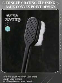 10pcs Extra Soft Micro Nano Toothbrush, Ultra Soft Toothbrush, Manual Toothbrushes With Extra Soft Bristles For Sensitive Teeth Gums, For Deep Cleaning At Home For Adults Daily Life Home Bathroom Decor Fall Decor Back To School - Black - View 4