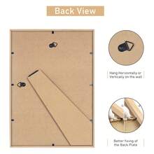 1pc Solid Wood Oak Picture Frame, Modern Home Decor Wall Hanging Frame Suitable For 30*40cm, A3, A4 Size, Home Decoration Art Frame