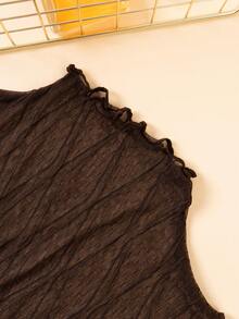 1件新款蕾丝高领修身透视性感长袖女式打底衫，适合搭配连衣裙和圣诞装饰 - 彩色 - 查看 9