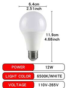 2/4/6/8Pcs LED Bulb E27 13W 220V LED Indoor Lighting Bulb High Brightness And Low Energy Consumption Living Room Home LED Light Bulbs - White - View 11