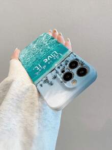 Beach Premium Film Phone Case, Anti Fall And Shockproof, Birthday Or Festival Gift For Men And Women For IPhone 16 15 14 13 12 11 XS XR X 7 8 Plus Pro Max SE - 白色 - 查看 5