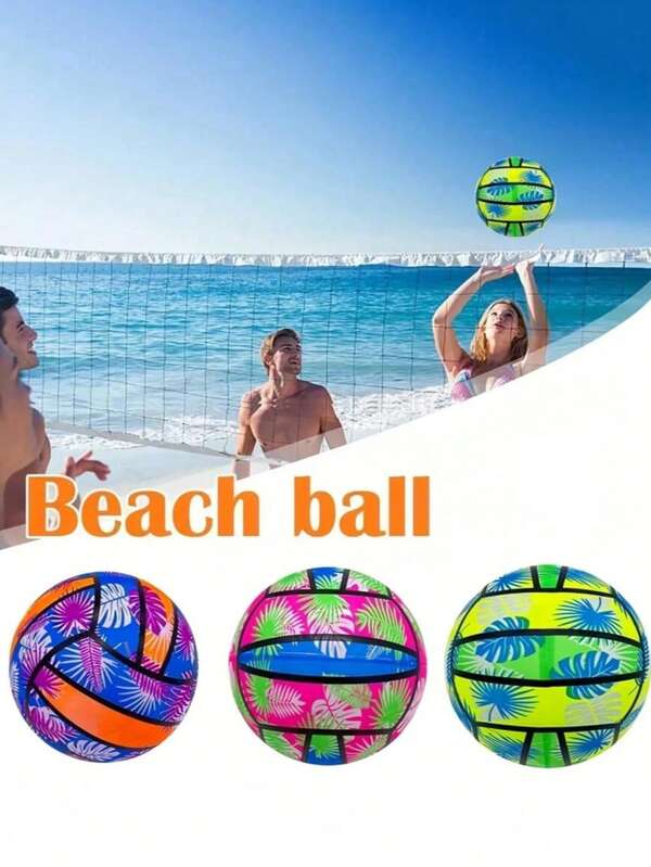 1 pieza Balón de voleibol de playa inflable de PVC multicolor - Perfecto para diversión en la piscina y la playa en verano, también un regalo ideal para vacaciones. (Estilo vendido al azar), Accesorios de playa, Accesorios de piscina