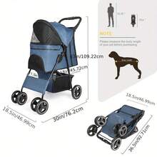 Pet Strollers - Navy blau - View 3