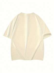 Men's Fashionable Short Sleeve T-Shirt | Exquisite Design | Essential For Summer | Easy To Match, Showcases Your Style - Màu be - Xem 2