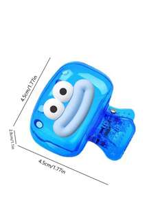 4个亮色旅行牙刷盒,配1个金属牙膏挤压器,透气设计,适合居家、宿舍和旅行使用 | 可爱的牙刷头收纳盒,适合浴室整理、大学必备、家庭旅行和返校季 | 塑料防水牙刷架,防尘收纳盒(红/蓝/白/绿) - 彩色 - 查看 10