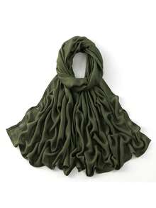 1 Khăn trùm đầu Hijab đơn giản màu trơn dành cho nữ, Khăn trùm đầu Modal thoáng khí thoải mái bền bỉ, Phụ kiện khăn trùm đầu, Đa năng cho trang phục thường ngày và đi làm, Thích hợp cho mọi mùa để mặc - Nhiều màu - Xem 18