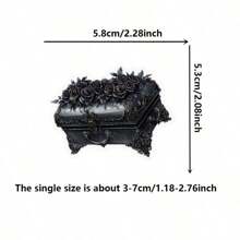 [Dark Romance] Gothic Rose Floral Stickers | 50-Pack | PVC Material | Dark Romance Themed | Scrapbooking, Journals, Phone Cases, Laptops, Travel Luggage, And Skateboard DIY Crafts