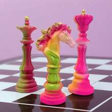 Una variedad de estilos de estatuas de ajedrez, esculturas exquisitas, decoraciones para el hogar, decoraciones de escritorio, estatuas pequeñas, oficina, sala de estar, dormitorio, adecuadas para amantes del ajedrez y decoración del hogar de amigos