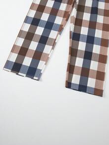 4pcs Men's Long Sleeve Pajama Set, Plaid Print Loungewear Suit - Multicolor - View 9