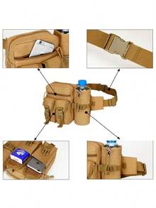 Multifunctional Waist Bag Shoulder Belt Bottle Holder - 軍綠色 - 查看 6