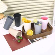 24 Pcs Unbreakable Plastic Cups Set, 20 Oz Reusable Plastic Cups, Stackable Water Tumblers, Drinking Cup For Kitchen, Outdoor, BPA - Free, Dishwasher Refrigerator And Microwave Safe(20 Oz, 6 Colors) - 多色的 - 查看 5