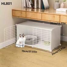 Indoor Cat Cage With Litter Box, Cat Bed, Cat House, Cat Villa, Cat Condo - Multicolor - View 6