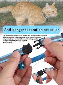 1 件/2 件宠物项圈适用于 Airtag 追踪器保护套，防丢失宠物定位项圈，多色可选猫项圈 - 彩色 - 查看 4