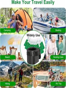 Portable Toilet Coagulant & Emergency Toilet Set - Foldable, Reusable With Poo Gel For Camping/Hiking, Car Emergency, RV Travel & Disaster Preparedness - Multicolor - View 9