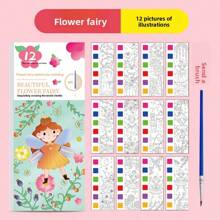 12 pezzi/libro, Pittura ad acquerello, Pittura graffiti, Pittura graffiti d'artista, Pittura ad acquerello cartoni animati, Pittura tascabile da viaggio, Regalo per le vacanze, Regalo per il Ringraziamento e il Natale. I blocchi colorati nell'immagine sono pigmenti che devono essere sciolti in acqua prima dell'uso. Lo sbiadimento del colore è un fenomeno normale, poiché il prodotto si scioglie a contatto con l'acqua.